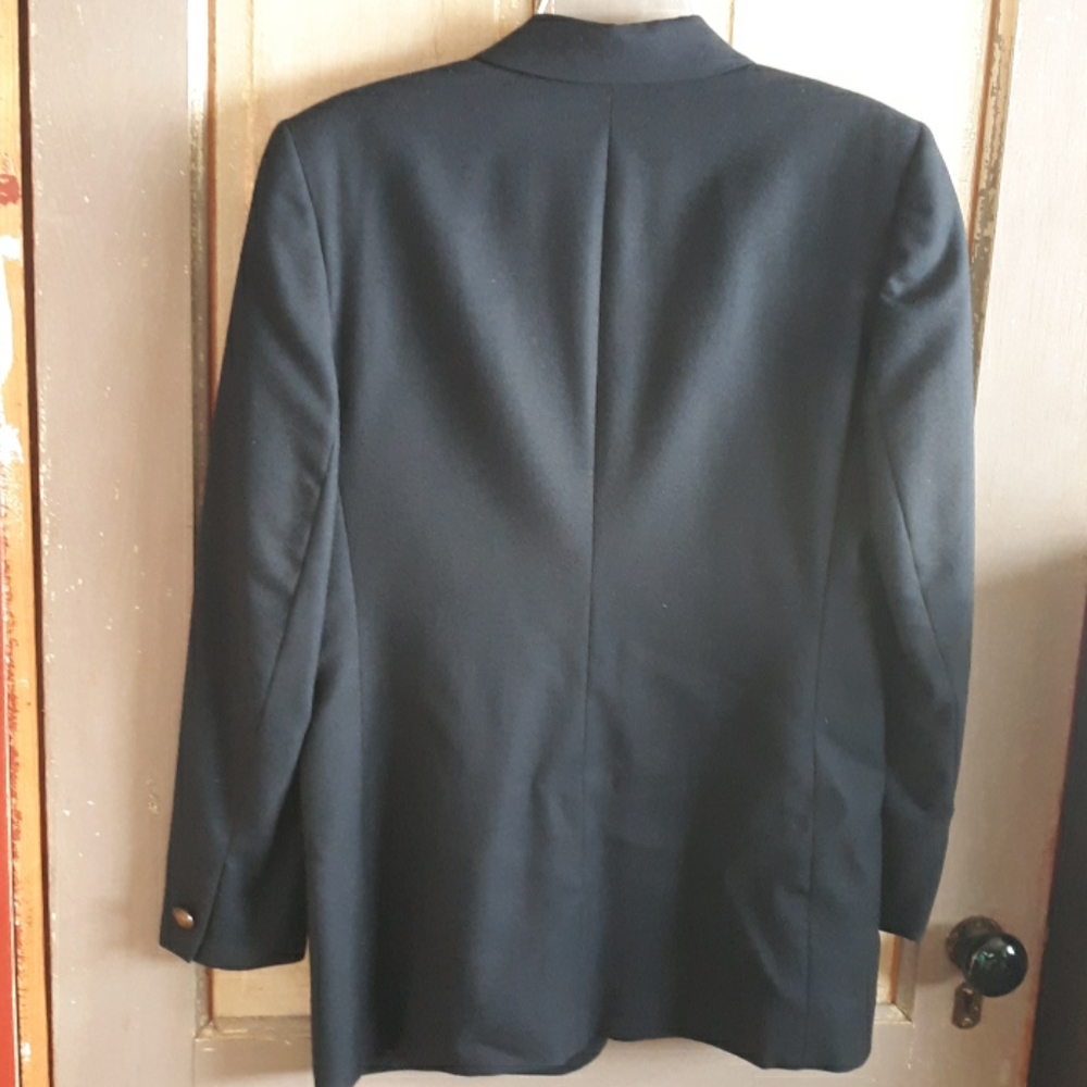 Talbots Blazer Navy Blue Wool - image 5